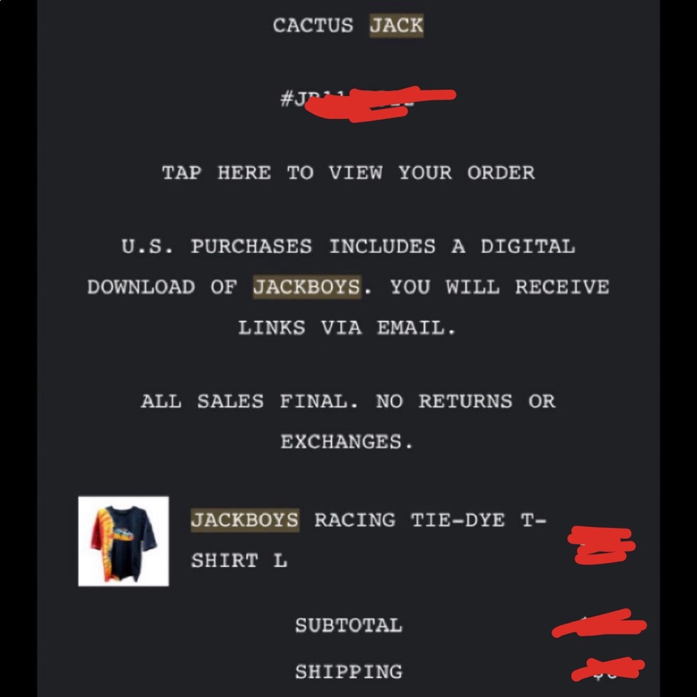 ❌SOLD❌Travis Scott JACKBOYS Racing Tee🆕 - Picture 3 of 16
